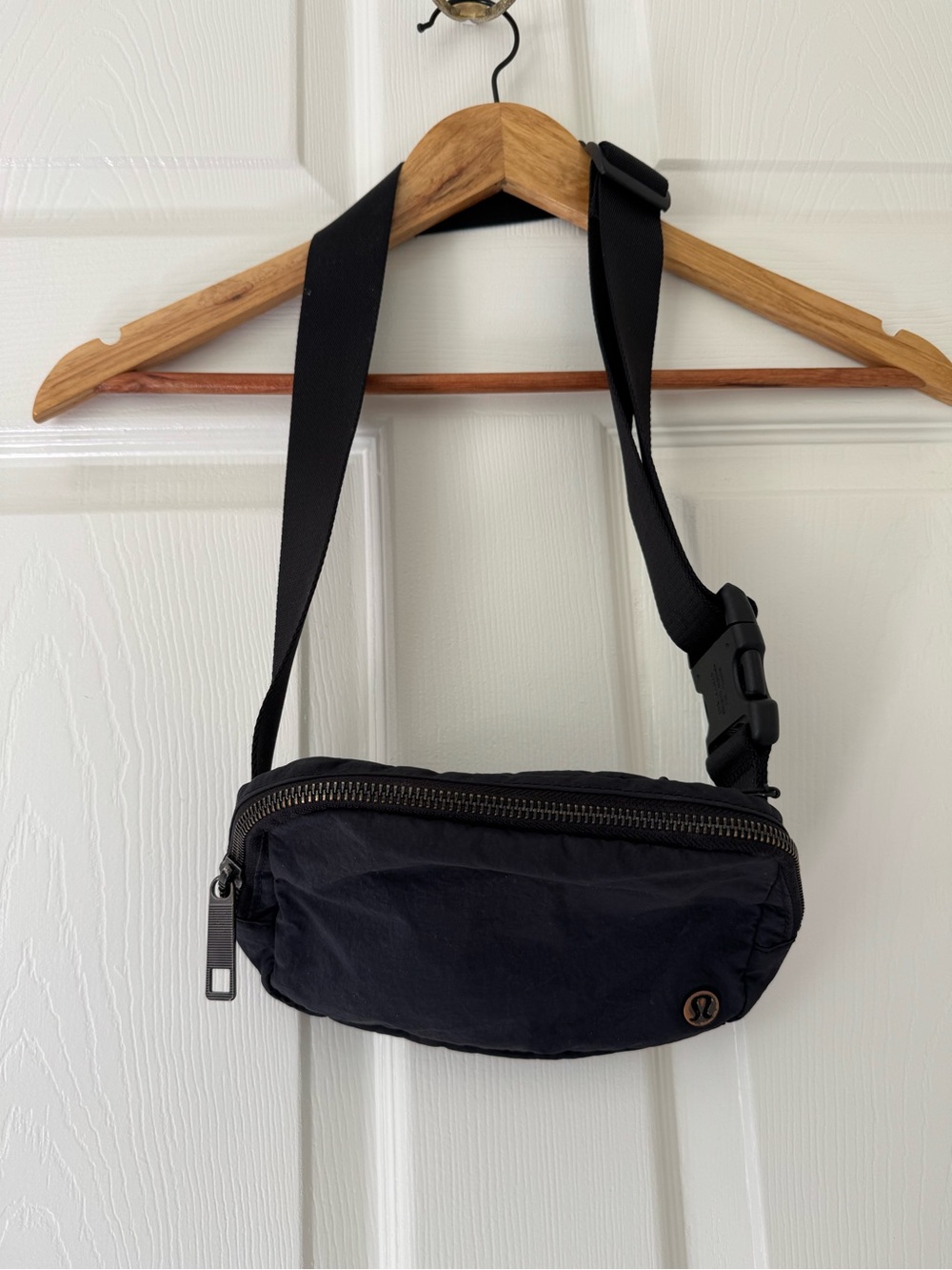 lululemon athletica Black Belt Bag with Adjustable Strap
